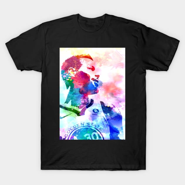 Stephen Curry Watercolor T-Shirt by Masdian Watercolor